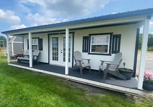 Amish-Built Shed with Porch